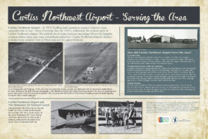 Curtiss Northwest Airport History Interpretive Sign