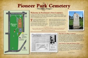 Pioneer Park Cemetery History Sign