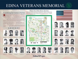 Edina Veterans Memorial Sign Panel